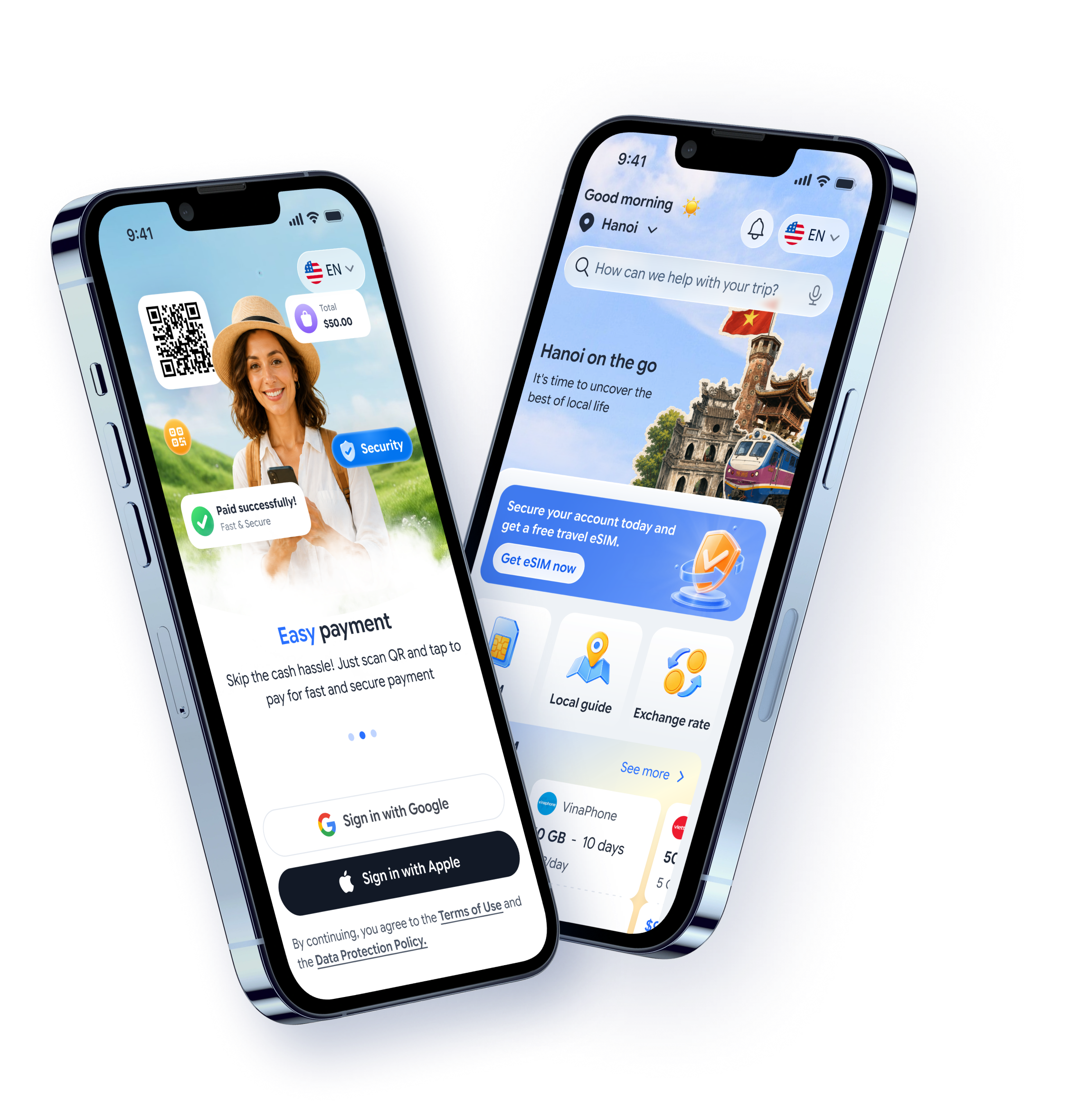 Go Vietnam app screens